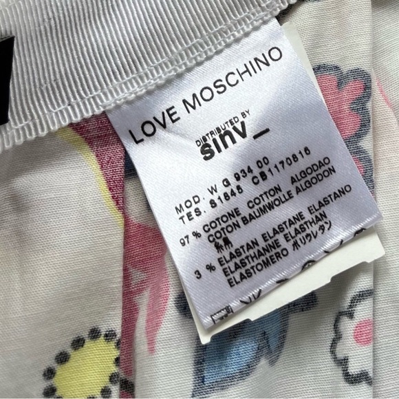 LOVE MOSCHINO FLORAL SKIRT - Picture 10 of 11